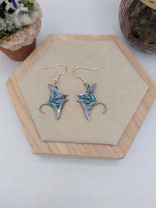 boucle d'oreille raie manta 